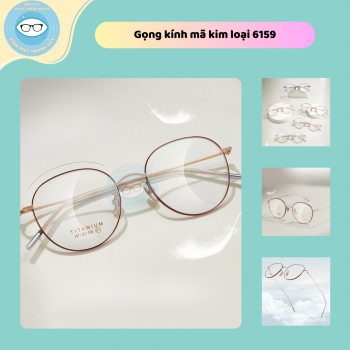 Gọng kính kim loại mã 5159